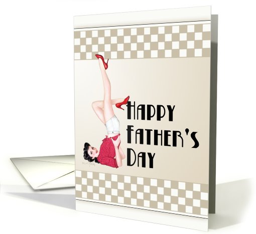 Pin Up Girl Father's Day Greeting card (798801)