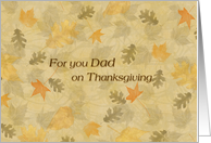 Thanksgiving - Dad - Fall Leaves card