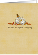 Thanksgiving - Nana and Papa - Pilgram Mice card