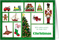 Christmas Toys -First Christmas Greeting card