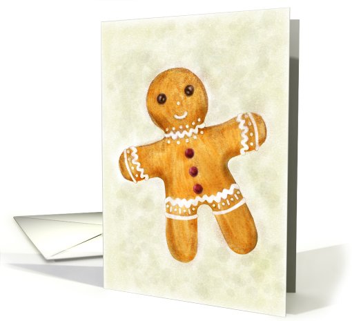 Gingerbread Man Christmas Greeting card (852182)