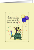 Turtle Birthday Greeting card