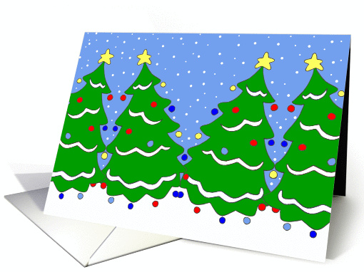 Snowy Winter Trees card (108746)