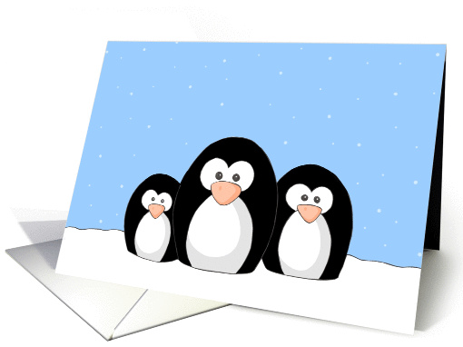 Penguin Family card (109953)