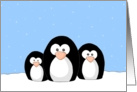 Penguin Family card