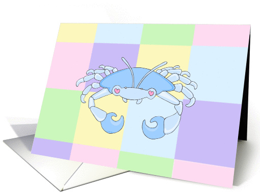 Cancer Baby (Blue) card (112386)