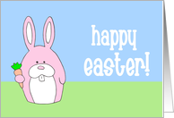 Happy Easter (pink bunny) card