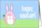 Happy Easter (pink bunny) card