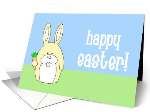 Happy Easter (yellow bunny) card (158755)