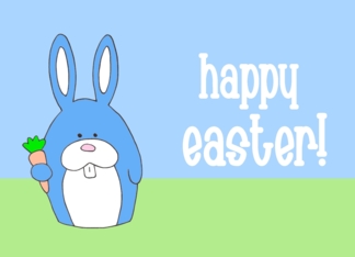 Happy Easter (blue...