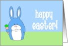 Happy Easter (blue bunny) card