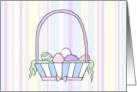 Pastel Easter Basket card