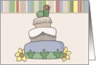 Western Wedding Cake card