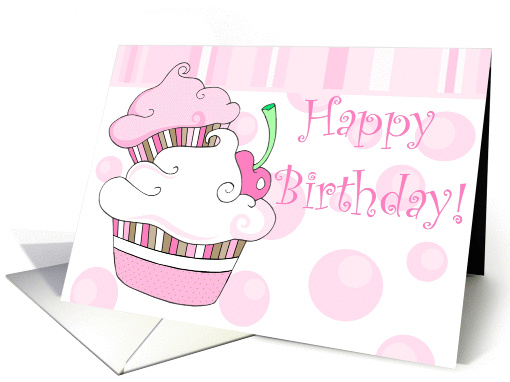 Cupcake Birthday card (269837)