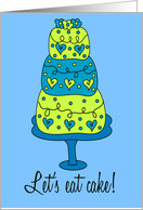 Let’s eat cake! card