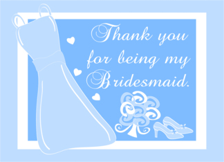 Thank You Bridesmaid