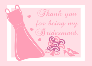 Thank You Bridesmaid