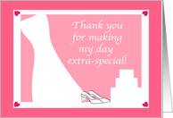 Thank You - Bride card