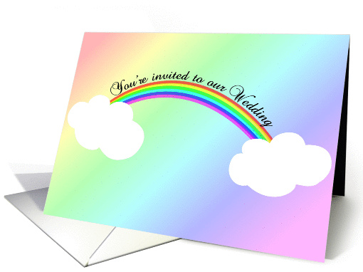 Rainbow Wedding Invitation card (182978)
