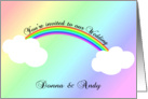 Rainbow Wedding Invitation card