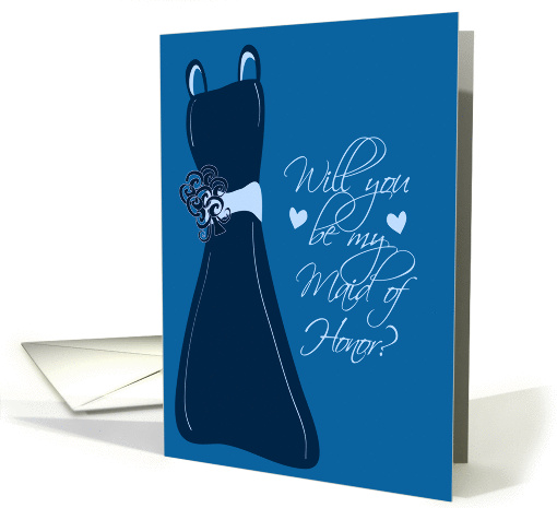 Blue Maid of Honor card (196803)