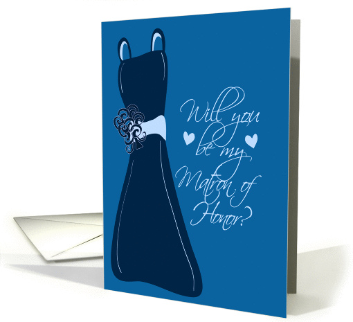 Blue Matron of Honor card (196807)