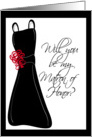 Matron of Honor - Black and White card