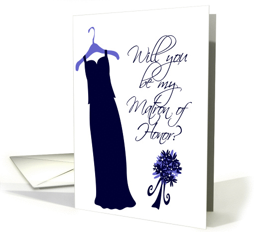 Will you be my Matron of Honor? card (199101)