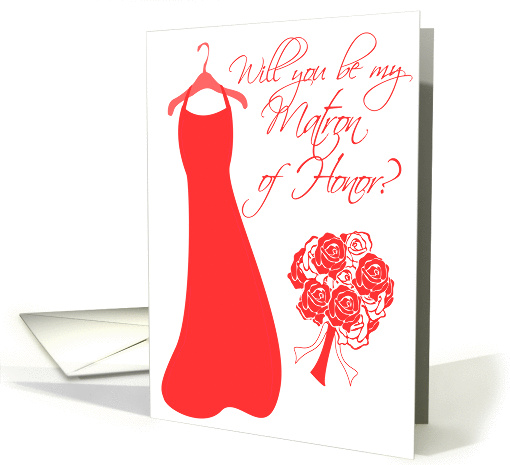 Will you be my Matron of Honor? card (199726)