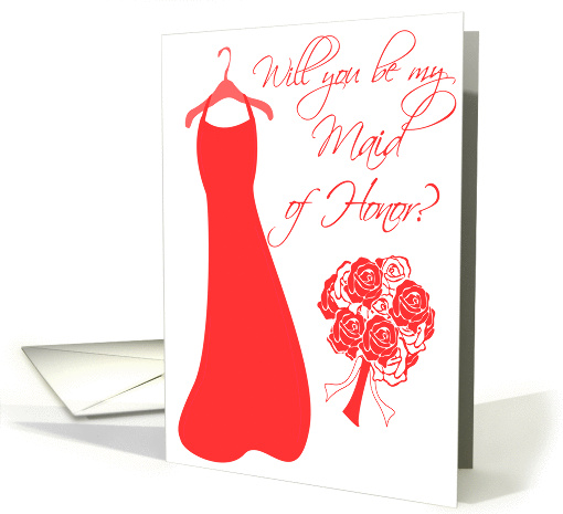 Will you be my Maid of Honor? card (199728)