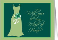 Will you be my Maid of Honor? card