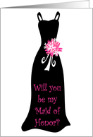 Will you be my Maid of Honor? card