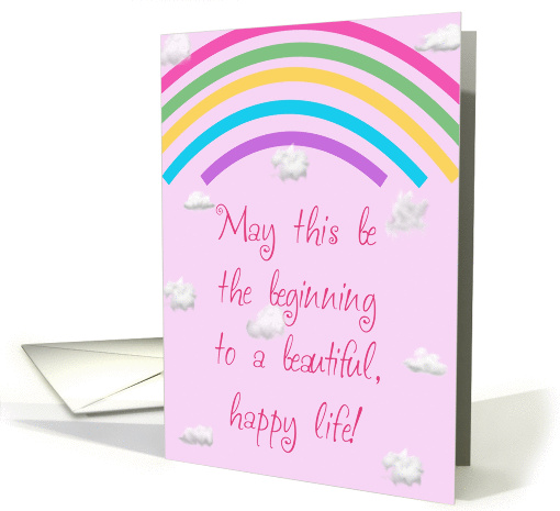Rainbow Happy Life card (221519)