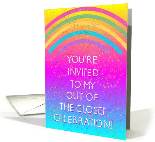 Coming Out of The Closet Party Invitation card (221545)
