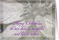 Merry Christmas Daughter and Partner card