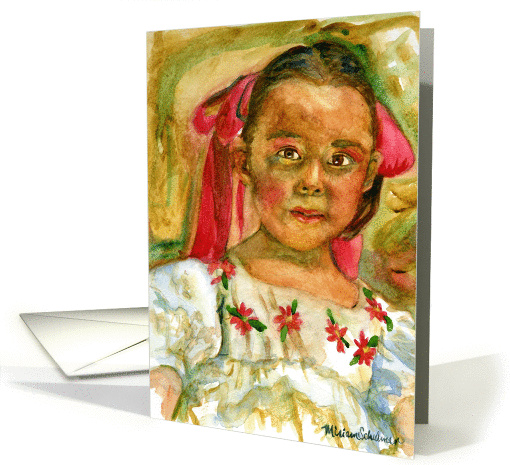 Mexican Girl card (106616)