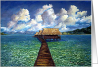 French Polynesia Paradise Dwelling card