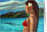 Polynesian Girl card