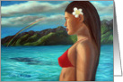 Polynesian Girl card