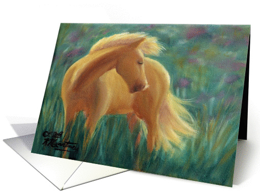 Horse Birthday Party in Greener Pastures card (607505)