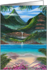 Rendition Water Fall Painting card