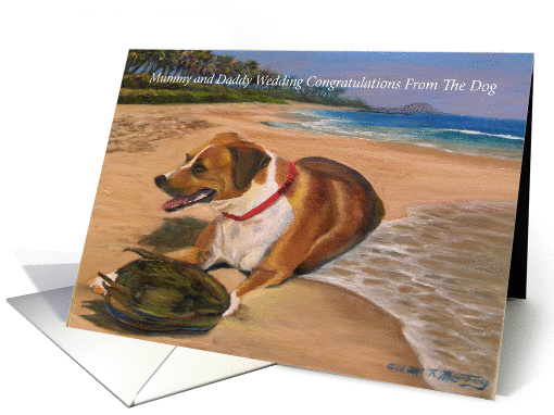 Hawaiian Puppy Love, puppies, beagles card (884627)