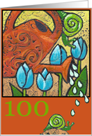 100th Birthday - Congratulations card
