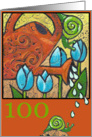 100th Birthday - Congratulations card