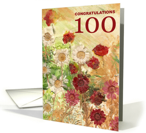 100th Birthday - Congratulations card (136863)