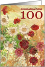 100th Birthday - Congratulations card