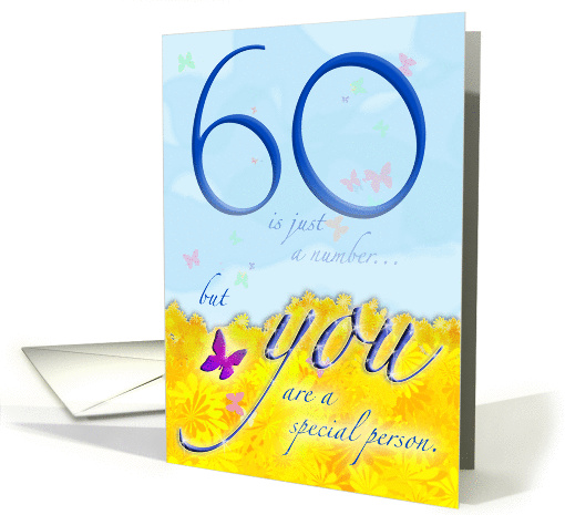 60th Birthday card (159653)