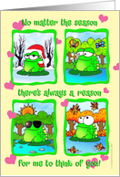 Frog For All Seasons card
