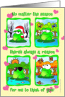 Frog For All Seasons card