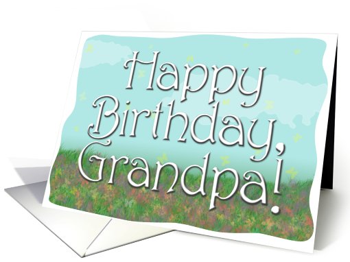 Happy Birthday Grandpa card (608952)
